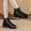 Модельные туфли, плюшевые теплые ботинки для мам, зима 2024, повседневные прогулочные женские непромокаемые удобные ботильоны для Zapatos Mujer Botas