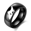 Band Rings Game Personality Black White Sheep and Wolf Ring for Couples Animal Pattern Stainless Steel Ring Men Women Lovers Jewelry Gift 240125