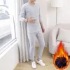 Running Sets Thermal Underwear For Men Long Johns With Fleece Lined Sport Base Layer In Cold Weather Winter