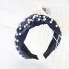 Doce cor menina completa pérolas arco design hairband boutique varas de cabelo encantador acessório de cabelo zz