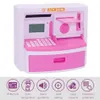 Elektronisk Piggy Bank ATM Mini Password Money Box Deposit Sedel Cash Coins Spara Box Calculator Alarm Clock Kids Gift LJ201212245B