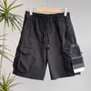 Pantaloncini da uomo 2023 Pantaloni corti da uomo estivi Moda da corsa Sciolti Processo di lavaggio ad asciugatura rapida di tessuto puro Trendy Casual Hip-hop Stones Island Shortsywv5