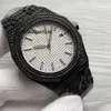 Orologi di design Orologio con diamanti fatto a mano Meccanico automatico da 41 mm con zaffiro da donna Nero De Luxe X9ZF