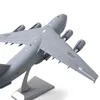 Aereo in lega pressofusa 1.200 Aviation C-17 Modello di aereo da trasporto Aereo Modello pressofuso Giocattolo per bambini con espositore Modalità luce 240118