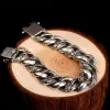 Bangle S Sier Vintage Armband Men's Chain Tang Grass Mönster mångsidig Hegemony Europe och America Heavy Metal Men armband