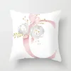 Pillow 26 Letters Cover Pink Letter Home Decorative Pillowcase Throw Case Alphabet For Sofa