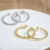 디자이너 David Yumans Yurma Jewelry XX 지르콘 모방 다이아몬드 대형 귀걸이 및 귀걸이와 유사한 케이블 버튼