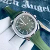 Patek-Phillippe Мужские часы 5167 Серия AQUANAUT 40 мм Складная кнопка Прозрачная нижняя крышка 2813 Часы с механизмом Резиновый дисплей календаря Glow Sports Machi