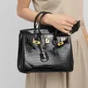 Bking Aabkin Designer Bot Crocodile Pattern Bag for Women Style One Spalla Crossbody Handbag M47C Qualità originale