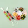 Necklace 20Pcs Cartoon Fruit Silicone Beads Food Grade Lemon Teether BPA Free Baby Teething Toy DIY Jewelry Pacifier Chain Accessorie