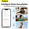 Baseus ANC 이어폰 Bowie M2 무선 헤드폰 Bluetooth 5.2 42dB 활성 소음 취소 4 마이크 ENC True Eorbud