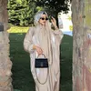 Roupas étnicas Modest Islâmico Dubai Festa Vestidos de Noite Eid Muçulmano Mulheres Hijab Cobertura Completa Robe Abaya Turquia Maxi Árabe Kaftan Femme