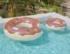 Outras Piscinas SpasHG Inflável Donut Pool Float Cartoon Swim Ring para Adultos Crianças Natação Círculo Colchão de Ar Piscina Brinquedos para Festa de Verão Praia YQ240129