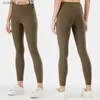 여성용 바지 Capris Lulu Women Pocket Fast and Free Yoga Ggings Sports High Water Elasticity Casual Ank Banded Ngth Trousersh24129