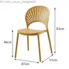 Other Furniture Dining Chairs Restaurant Plastic Chairs Household and Commercial Thickened Foldable Office and Leisure Backrest Chairs Q240129
