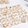 Anneaux de bande 10 pièces/lot Vintage fleurs perle argent plaqué anneaux pour femmes mélange Style mode bijoux de mariage cadeaux de fête 240125