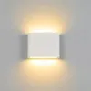 Modern Waterproof Outdoor 12W LED Wall Lamp IP65 Aluminium upp och ner väggljus trädgård veranda sconce dekoration ljus 110v 220v203a