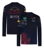 新しいシーズンサイクル服新しいフォーミュラワンレーシングスーツLongleeved F1チームTシャツポリエステルクイック乾燥ブレーニングアウェイアウェイハット番号11ロゴ