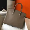 designer tote bag Fashion bags for women 35cm togo Genuine Leather Lychee pattern Gold and silver buckle with box the tote bag Thread Fashion Flap Pocket large bag