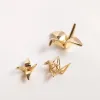 Rings Copper 3d Single Hole Paper Crane Charms Smart Earring Pendants Diy Jewelry Making Findings Accessories