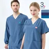 Autres vêtements Uniformes de soins infirmiers à séchage rapide Ensemble de gommage médical Performance Stretch - Haut et pantalon Médecin Infirmière Tenue Uniforme de gommage S03-01