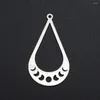 Charmes 5 pcs/lot 316 pendentif à breloque goutte d'eau en acier inoxydable vente en gros fournitures de qualité supérieure ne se décolore jamais