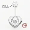 Bijoux Hellolook New Heart Boully Button Ring 925 NELLAGE STERLING NELL PIERCING POUR FEMMES SEXY SEXY Zircon Belly Piercing Body Bielry