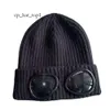 CP Comapny Cappello Designer Due lenti Occhiali Occhiali Berretti Uomo CP Cappelli lavorati a maglia Cappellini con teschio Outdoor Donna Inevitabile Inverno Cappello CP Beanie Nero Grigio Bonnet 3047