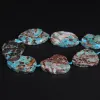 Lucite New 910pcs/Strand Raw Blue Ocean Stone Agates Agates Sieć luźne koraliki, naturalne ocean jades klejnoty klejnoty wycinające biżuterię biżuterię