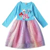 Mädchen Kleider Cute Catch Teenieping Kleidung Baby Mädchen Langarm Kleid Kleinkind Cartoon Cosplay Kostüm Kinder Casual Prinzessin