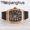 Richardmills Watch Milles Swiss Top Automatic Watches Richardmillsr RM067 Ultra Thin Mens 18k Rose Gold Black Disc Dature Mekanisk berömd Lu Mnzm
