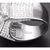 Moissanite Hip Hop Star Lab Created Diamond Sterling Sier Men Ring For Birthday Gift