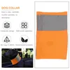 Dog Apparel 2pcs Bandanas Reflective Scarf Safety Collar For Dogs Cats High Visibility Walking At Night Orange