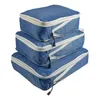 収納バッグ3pcs/セットバッグパッキングキューブ圧縮耐摩耗性耐抵抗性スーツケース用のポータブルホリデーナイロン防水大容量
