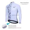 T-shirt da uomo Giacca invernale da ciclismo termica da uomo Cappotto da bici Abbigliamento bicyc Maglie da ciclismo lunghe Seve Giacche da ciclismo MulticolorH24129