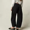 Kobiety Dżinsy w stylu Vintage Mid talia szerokie noga luźne chłopak dżinsowe spliskowe spodnie proste nogę w połowie risu dżinsy beczki y2k 240125