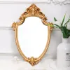 Miroirs Miroir Vintage miroir de maquillage exquis salle de bain tenture murale miroir cadeaux pour femme dame miroir décoratif fournitures de décoration pour la maison