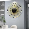 Wall Clocks Luxury Modern Clock Design Quiet Metal European Iron Art Bedroom Acrylic Reloj De Pared Room Decoration