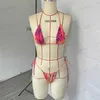 Costumi da bagno da donna BEACHCICI Set bikini con cravatta stampata da donna 2023 Costume da bagno con cinturino sexy a due pezzi per le vacanze T240129