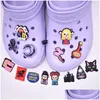 Accessoires de chaussures en gros 1000pcs Halloween Sorcière Clog Charms Jibitz 2D Soft PVC Pins Party Favors Charm Drop Livraison Chaussures Dhrfb