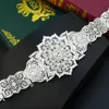 Ceinture caftan marocaine en cristal Chic, chaîne de taille ronde à fleurs pour femmes, bijoux de mariage de mariée algérienne, Abaya Dess, 240118