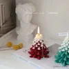 2 pièces bougies joyeux noël Simulation arbre flocon de neige bougie décoration de la maison parfum joyeux anniversaire Souvenir Festival garçon fille cadeau artisanat