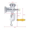 MILLS ALUMINIUM Legering Hand Använd manuell köttkvarn Sausage Beef Mincer Table Restaurang Crusher Food Processor Kitchen Home Tool