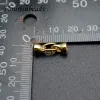 Lucite 5x11mm de alta qualidade níquel livre chapeamento de ouro cz contas pavimentadas fecho conector para diy jóias fazendo acessórios 30 pçs/lote