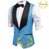 Mens Suit Vest Wedding Groom Sleeveless Jacket Lapel Slim Fit Workwear 3 Buttons Waistcoat Steampunk Chaleco Hombre 240119