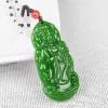 Pendants Natural Green Jade Guanyin Pendant Women Men Fashion Charms Jewellery Genuine Certified Jades Stone Guan Yin Amulet Gifts