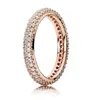 T GG echte 18K Rose Gold Ring Teardrop CZ diamanten ring originele doos stijl bruiloft verlovingspaar sieraden