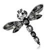 Brooches Enamel Wing Crystal Dragonfly Large Brooch Pins Fashion Party Banquet Costume Accessories Wedding Jewelry For Women Broche XZ361