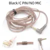 90-1 Headphone Cord 8 Strands Gold Silver And Copper Cube Mixed Upgrade Cable Earphone Wire Original CRA/ZS10 Pro/EDX Pro