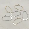 Ketting Nieuwe Collectie 30x17mm 100 stuks Messing Oorhaak Connectors voor Handgemaakte Ketting Oorbellen Diy Onderdelen, sieraden Bevindingen Componenten